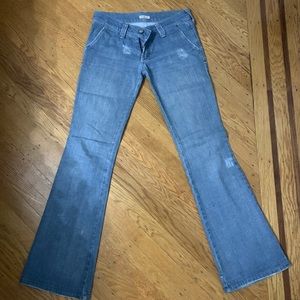 Frankie B Bootcut Jeans W Rhinestone Butterfly